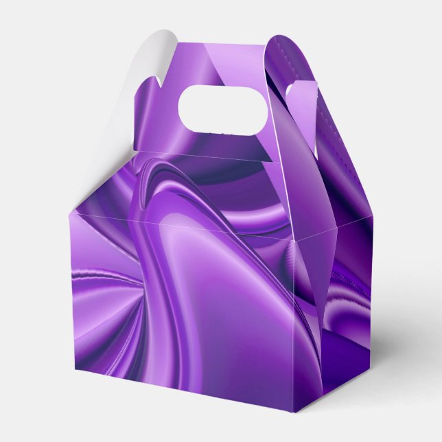 Caixinha De Lembrancinhas Sonhos de Arco-Íris de Flor Roxo (Frente)