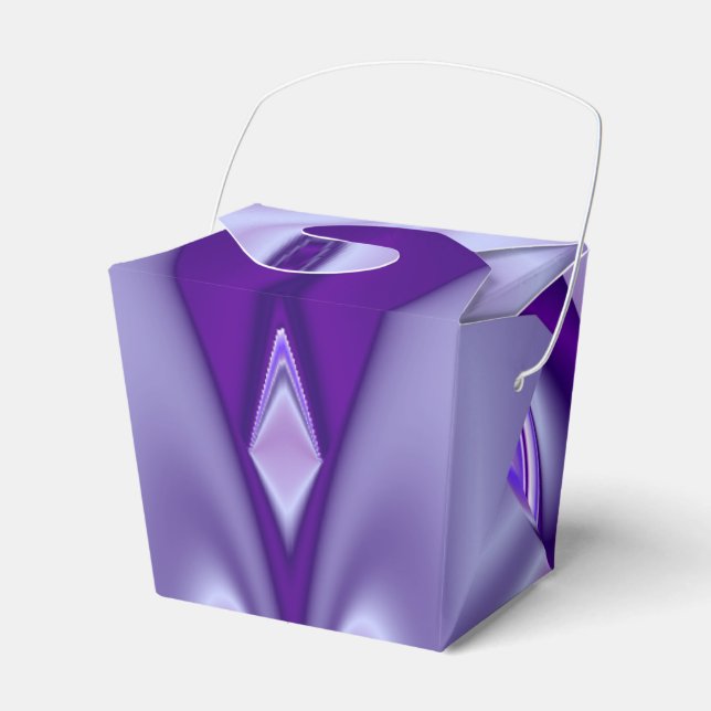 Caixinha De Lembrancinhas Sonhos de Arco-Íris de Flor Roxo (Frente)