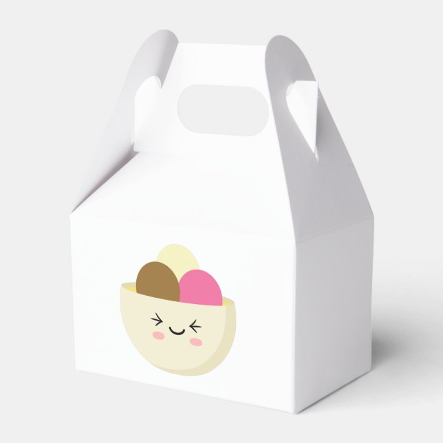 Caixinha De Lembrancinhas Sorvete Kawaii (Frente)