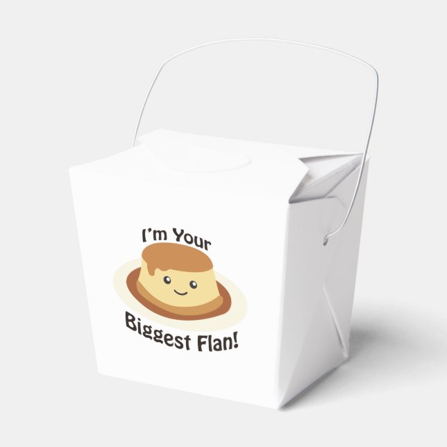 Caixinha De Lembrancinhas Sou o seu maior flan! (Frente)