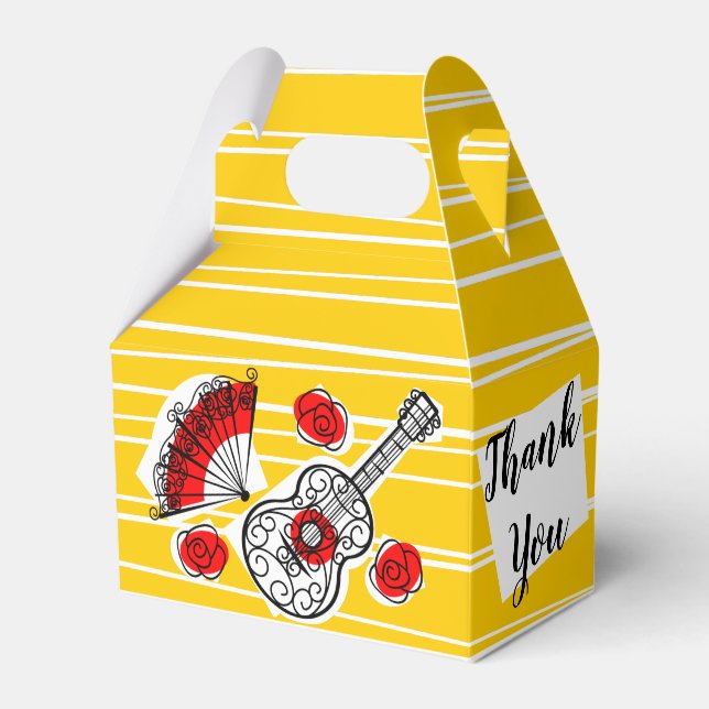 Caixinha De Lembrancinhas Souvenirs Espanhol Obrigado por favor (Frente)