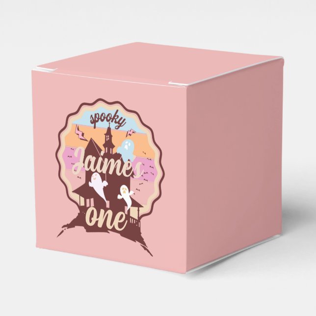 Caixinha De Lembrancinhas Spooky, 1º aniversário do Dia das Bruxas (Frente)