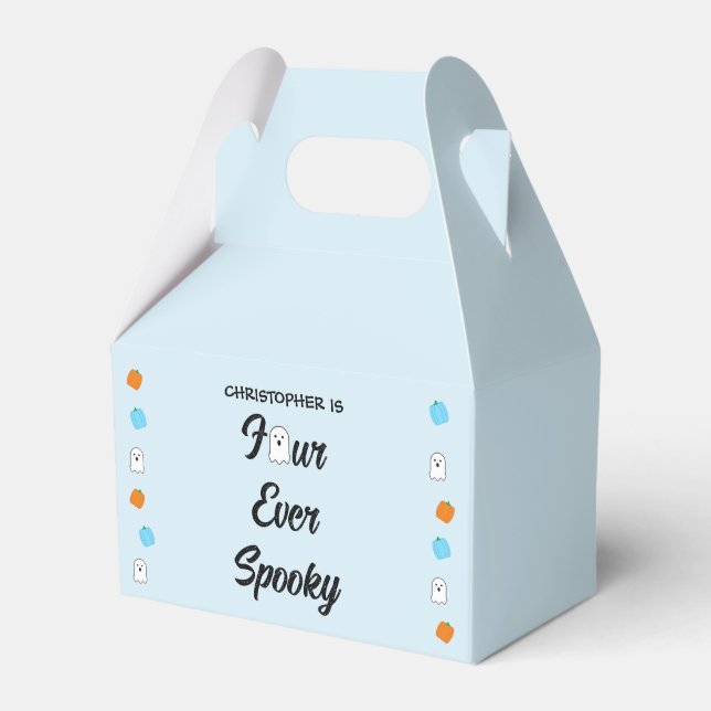Caixinha De Lembrancinhas Spooky 4º aniversário (Frente)