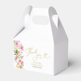 Caixinha De Lembrancinhas Spring Colorful Floral Bridal Shower Favor Box