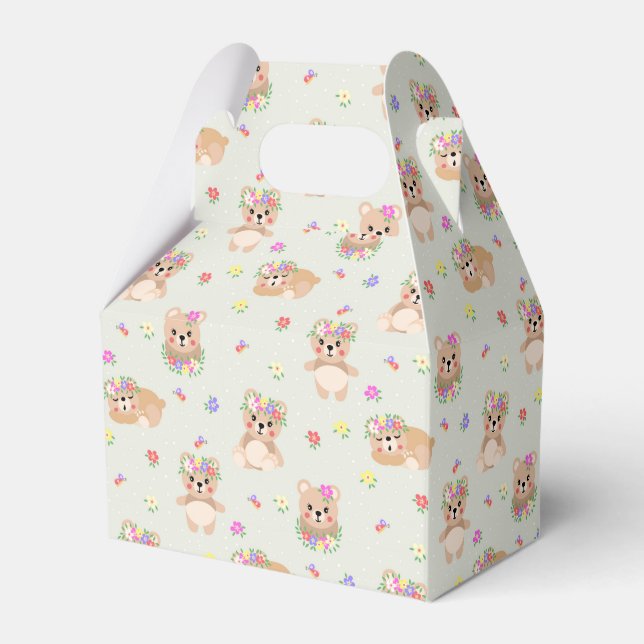 Caixinha De Lembrancinhas Spring teddy bear (Frente)