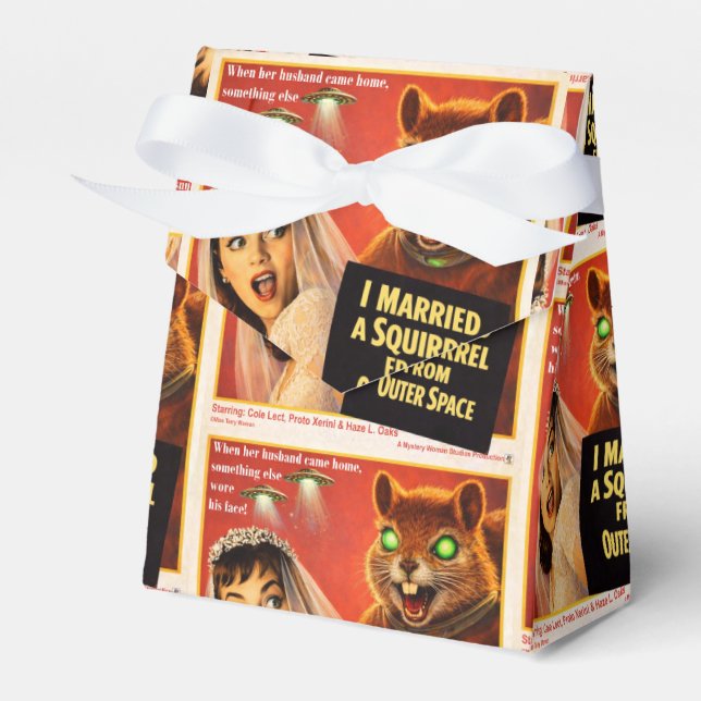 Caixinha De Lembrancinhas Squirrel from Outer Space (Frente)