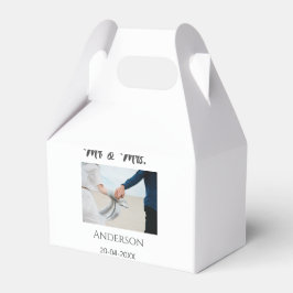 Caixinha De Lembrancinhas Sr. & Sra. adicionar nome da família data ano casa