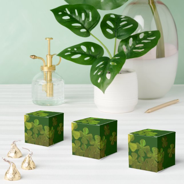 Caixinha De Lembrancinhas St. Patrick’s Day Shamrock (Múltiplo)