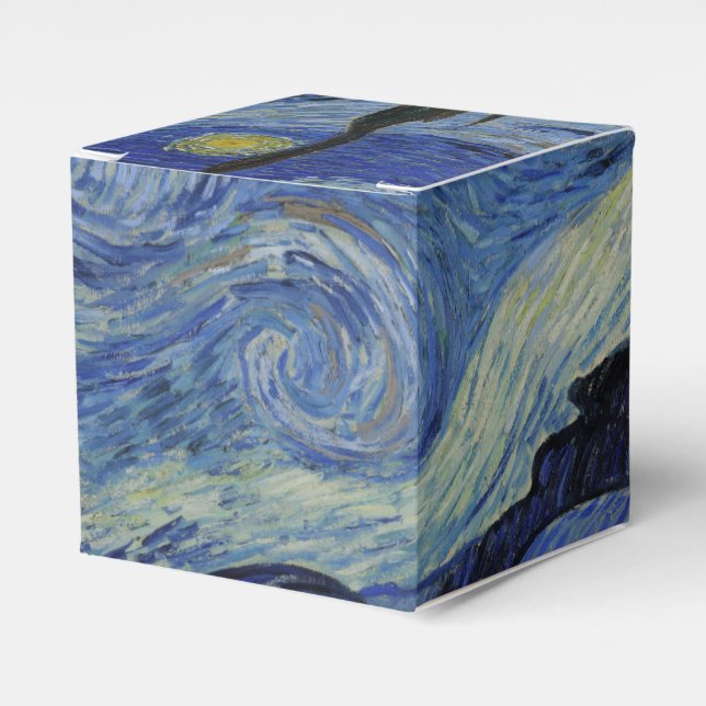 Caixinha De Lembrancinhas Starry Night por Vincent Van Gogh (Frente)