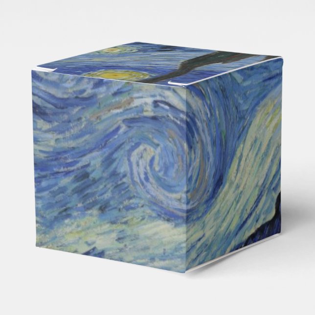 Caixinha De Lembrancinhas Starry Night por Vincent Van Gogh (Frente)