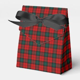 Caixinha De Lembrancinhas Stewart da xadrez do vermelho do Tartan do clã de