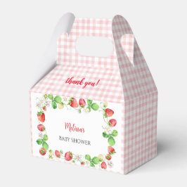 Caixinha De Lembrancinhas Strawberry Baby Shower Thank You