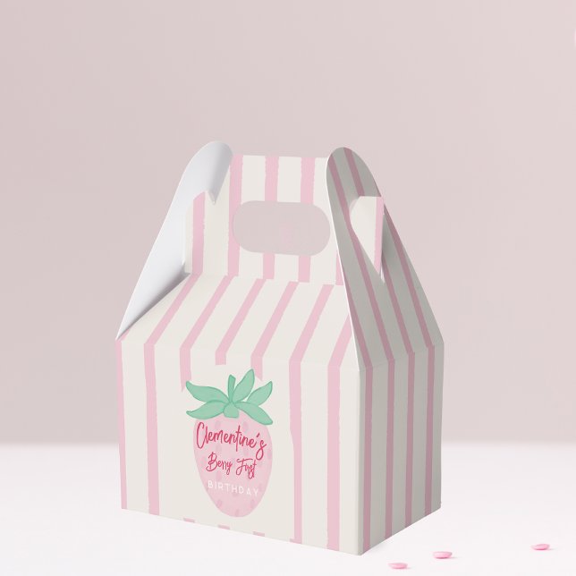 Caixinha De Lembrancinhas Strawberry Berry First Favor Box (Criador carregado)