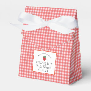 Caixinha De Lembrancinhas Strawberry Berry Primeiro Chá de fraldas