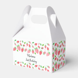 Caixinha De Lembrancinhas Strawberry Berry Sweet Birthday