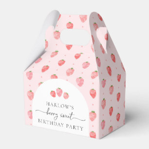 Caixinha De Lembrancinhas Strawberry Birthday
