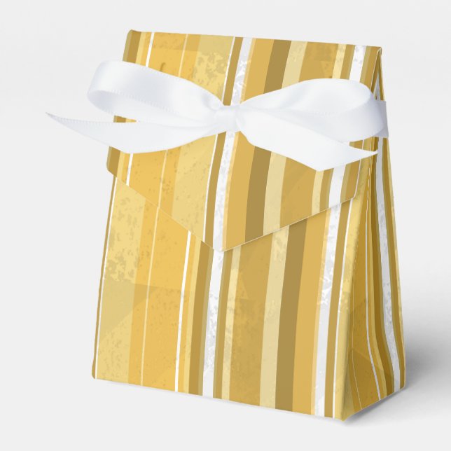 Caixinha De Lembrancinhas Stripes Amarelo (Frente)