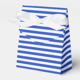 Caixinha De Lembrancinhas Stripes de combinação azul real de Shirley Taylo