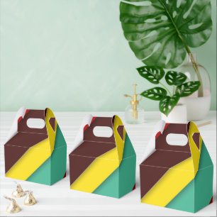 Caixinha De Lembrancinhas Stripes Diagonais Multicolorido