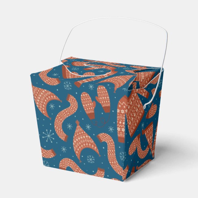 Caixinha De Lembrancinhas Suéter de Natal Feio Brancos (Frente)