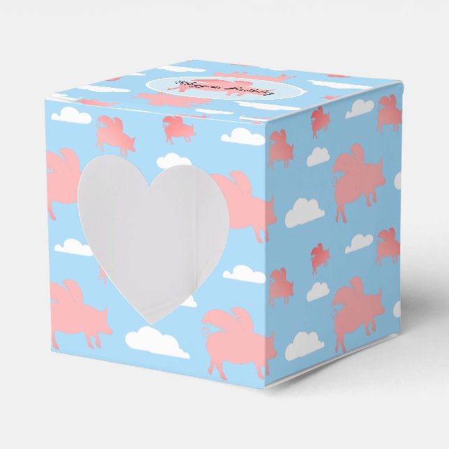 Caixinha De Lembrancinhas Suínos voadores (Frente)