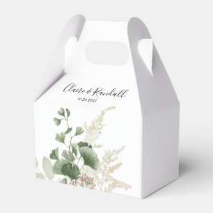 Caixinha De Lembrancinhas Summer Floral Green Foliage Wedding