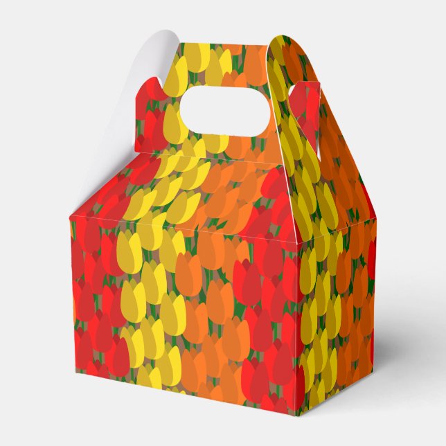 Caixinha De Lembrancinhas Summer Tulip Field (Frente)