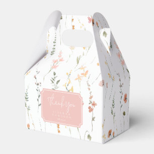 Caixinha De Lembrancinhas Sunny Wildflower Wedding Pink ID1023