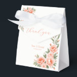 Caixinha De Lembrancinhas Sunset Bloom<br><div class="desc">A nossa coleção de casamento "Sunset Bloom" captura as matizes quentes e românticas de um jardim do crepúsculo. Rosas de coral deliciosas em tons de mistura laranja macia lindamente com o toque sutil do verde-férn, todos colocados contra um pano de fundo limpo e elegante. Cada peça nesta coleção exumenta um...</div>