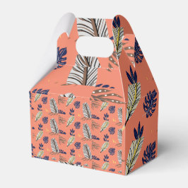 Caixinha De Lembrancinhas Suprimentos para Festa de Padrão de Folha Moderna