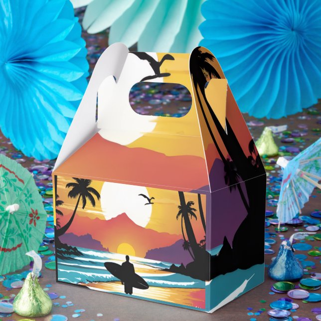 Caixinha De Lembrancinhas Surfista (Festa)
