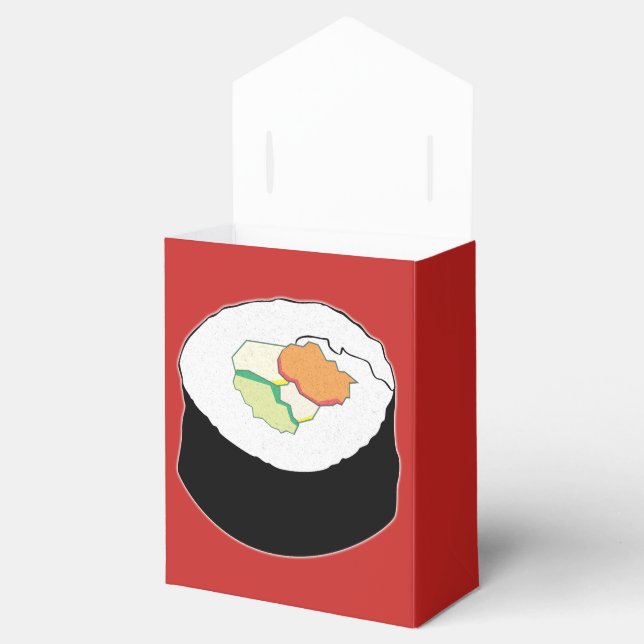 CAIXINHA DE LEMBRANCINHAS SUSHI (Aberto)