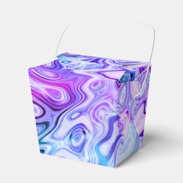 Caixinha De Lembrancinhas sussurro fantasma, pastel marmoreado: (Frente)