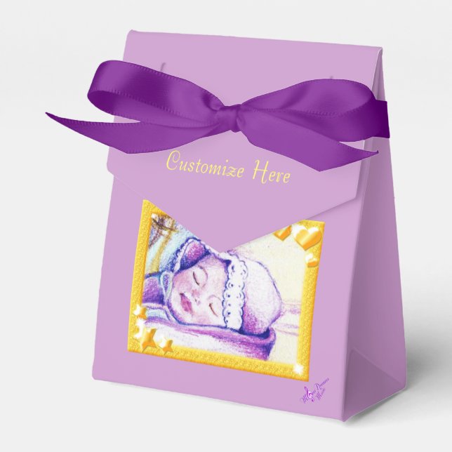 Caixinha De Lembrancinhas Sweet Dreams Baby Favor Box (Frente)