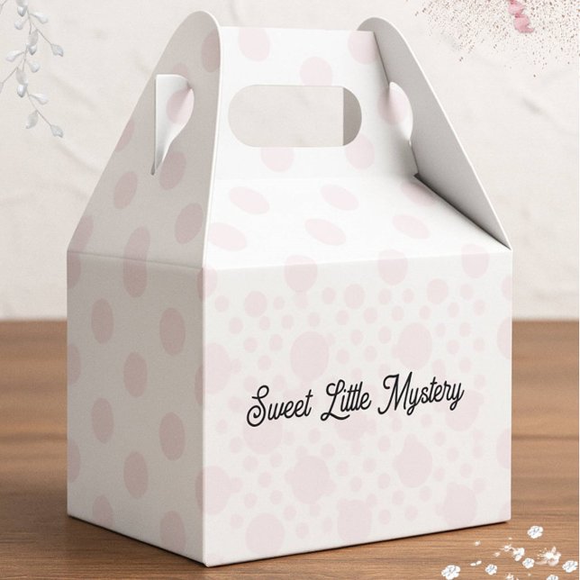 Caixinha De Lembrancinhas Sweet Little Mystery Pink Polka Dot Favor Box (Criador carregado)