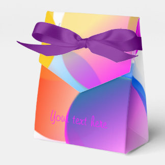 Caixinha De Lembrancinhas Swirls of Color Favor Box - personalizar