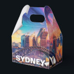 Caixinha De Lembrancinhas Sydney Skyline Abstrato Art<br><div class="desc">Adicione um toque moderno ao seu evento com esta caixa de favoritos com a abstrato Sydney skyline art. Perfeito para casamentos,  festas ou presentes corporativos.</div>