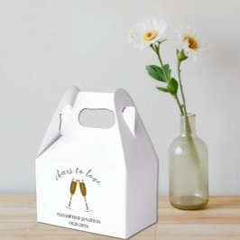 Caixinha De Lembrancinhas Taças de Champanhe Para o Amor