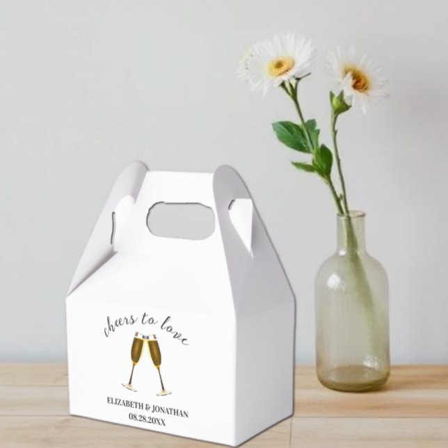 Caixinha De Lembrancinhas Taças De Champanhe Para o Amor (Criador carregado)