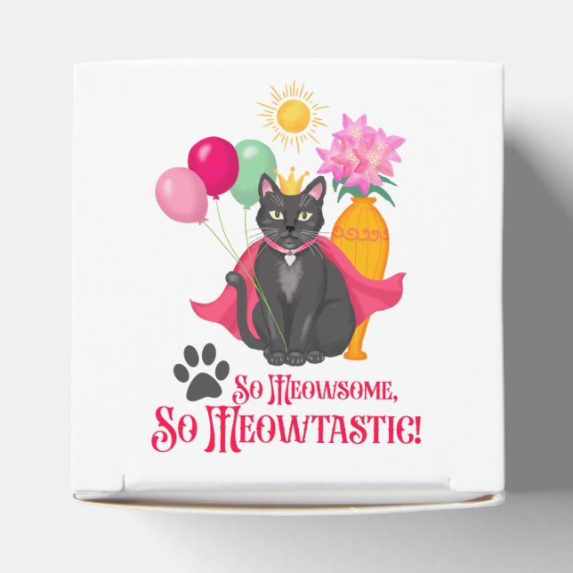 Caixinha De Lembrancinhas Tão Meowsome, Tão Meowtastic! (Topo)