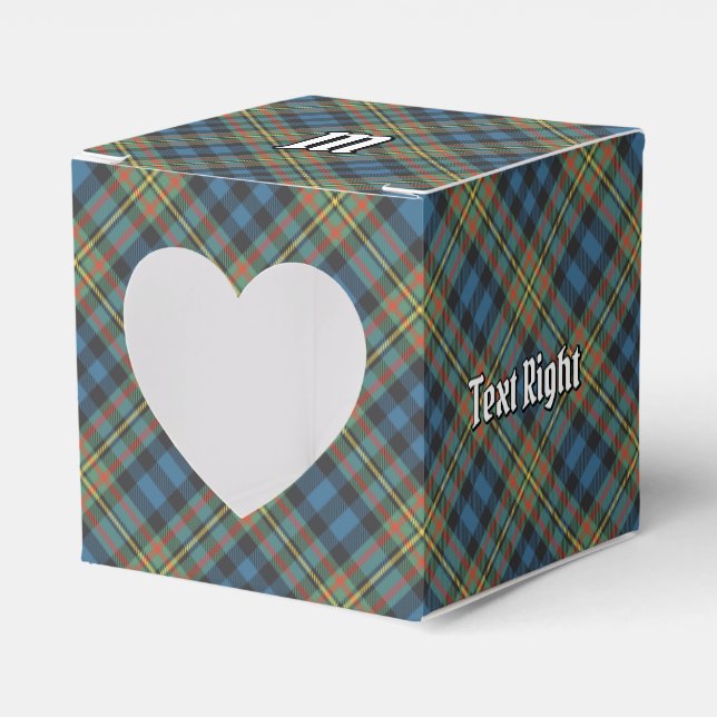 Caixinha De Lembrancinhas Tartan Antigo do Clã MacLellan (Frente)