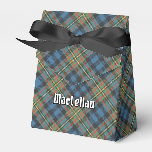 Caixinha De Lembrancinhas Tartan Antigo do Clã MacLellan (Frente)