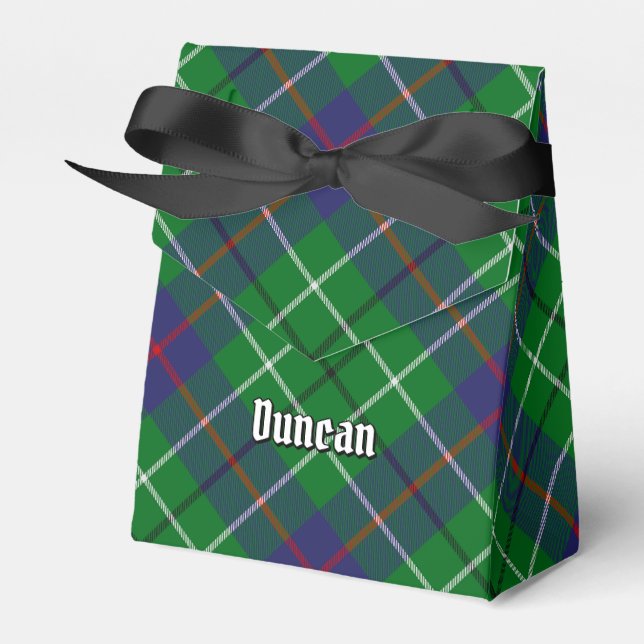 Caixinha De Lembrancinhas Tartan do Clã Duncan (Frente)
