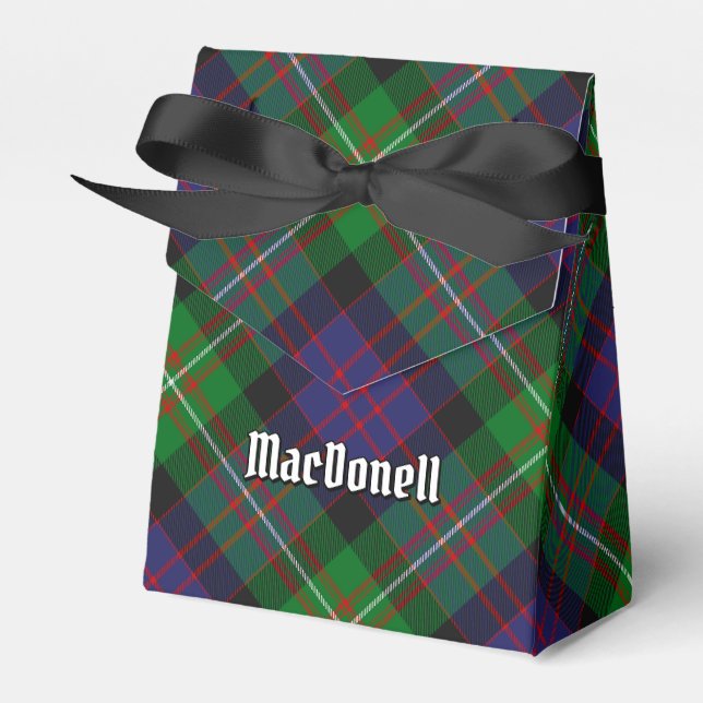 Caixinha De Lembrancinhas Tartan do Clã MacDonell de Glengarry (Frente)