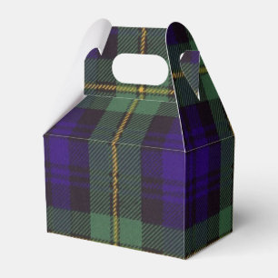 Caixinha De Lembrancinhas Tartan do Scottish da xadrez do clã de Gordon