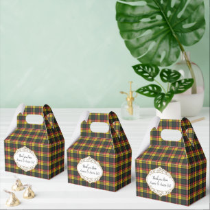 Caixinha De Lembrancinhas Tartan Moderno Escocês Buchanan