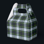 Caixinha De Lembrancinhas Tartan Xadrez Clan Gordon White Green Party<br><div class="desc">Preencha suas necessidades dotadas com este bonitinho clã de xadrez Gordon tartan,  caixa Favor para qualquer ocasião especial,  incluindo aniversários,  feriados</div>
