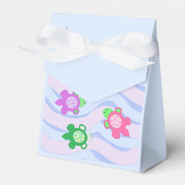 Caixinha De Lembrancinhas Tartarugas de Nado (Frente)