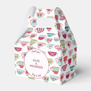 Caixinha De Lembrancinhas Tea Cups Moderno Vintage