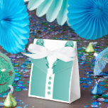 Caixinha De Lembrancinhas Teal Formal Bridesmaid 🎀 Madrinha de casamento<br><div class="desc">Teal Formal Gown Bridesmaid 🎀 Madrinha de casamento do Partido Elegante de Casamento Celebre suas damas de noiva e madrinha de casamento com essas caixas de favores com o tema formal do gibi! 🎀 uma na moda para apresentar pequenos presentes, joias ou doces no seu casamento. Estas elegantes caixas verdes...</div>